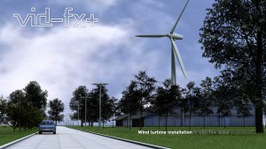 3D-CGI Wind Turbine installation