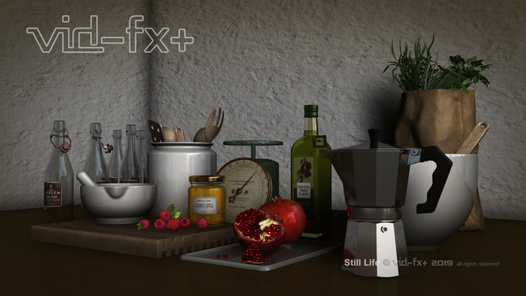 Virtual still life product shot.